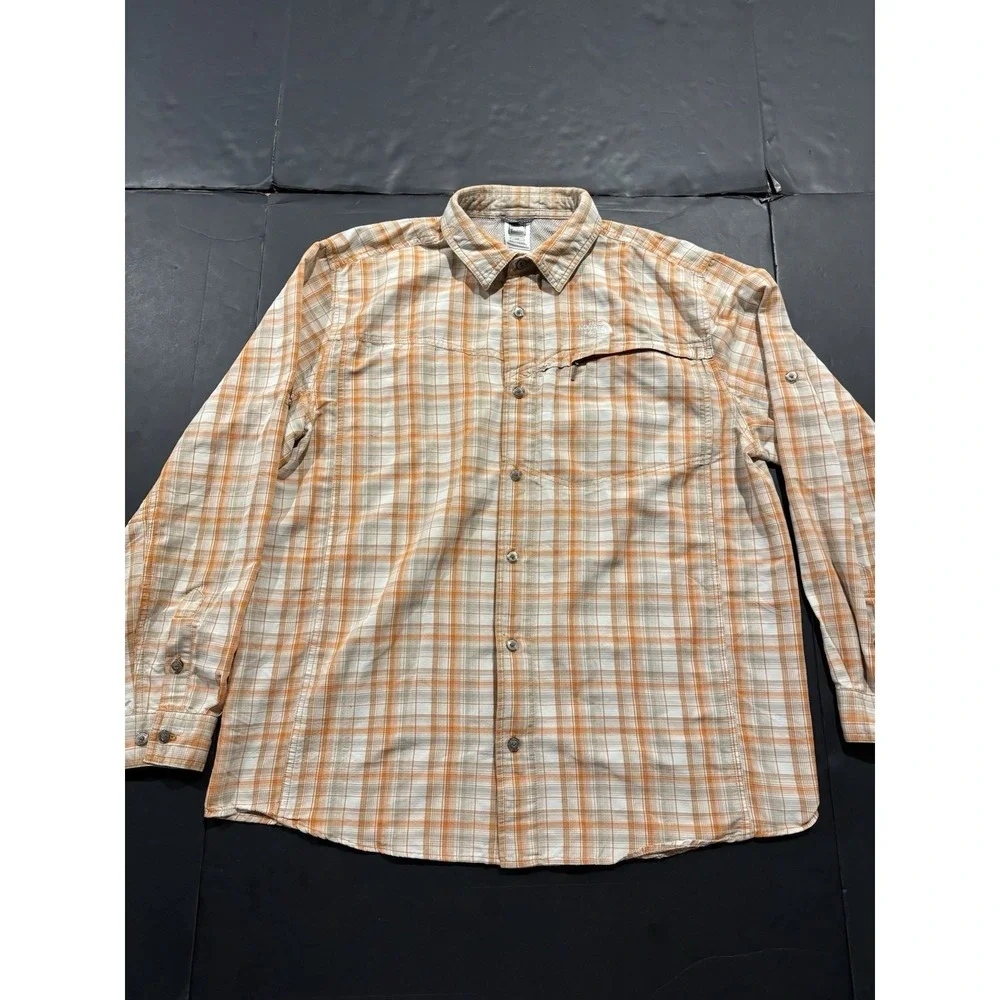 The North Face Men's Long Sleeve Plaid Lightweight Performance Button-Down Shirt